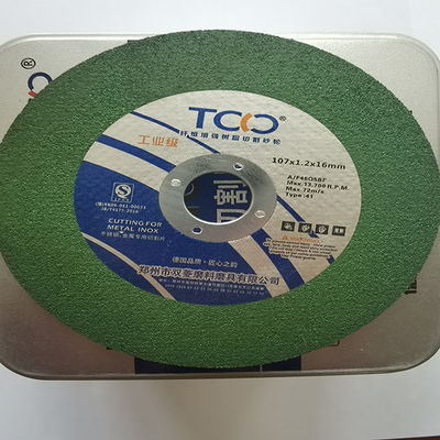 품질  72m/S Abrasive Cut Off Wheel Inox Stainless Steel Side Grinder Disc 107x1.2x16mm 공장