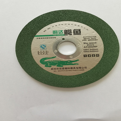산화알루미늄 앵글 연삭기는 휠 T41 스테인레스 강 125x3.0x22mm을 잘랐습니다